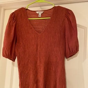 Nine West small pink fitted shirt